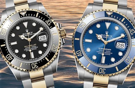 rolex sea dweller vs submariner 2017|seadweller vs submariner.